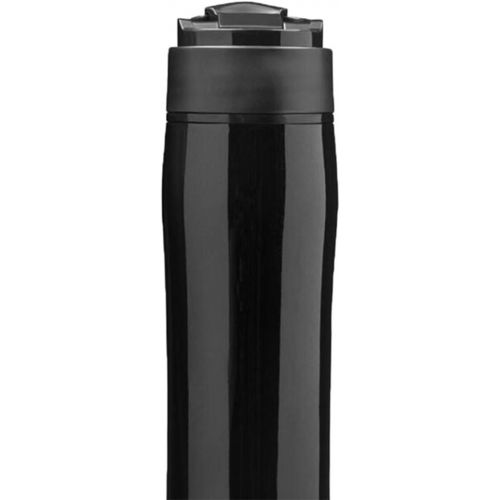  Baoblaze 2 In 1 Franzoesischer Kaffeebereiter Reise Kaffeekanne, 350ml Kaffeepresse aus Edelstahl, 70x273mm - Schwarz