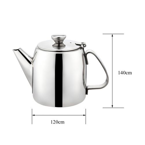  Baoblaze Kaffeebereiter Kaffeekanne Teebereiter aus Edelstahl - Silber, 1.3L