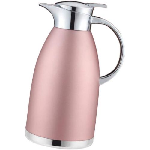  Baoblaze Thermoskanne 1.8L / 2.3L doppelwandig Isolierkanne Kaffeekanne aus Edelstahl - Pink2.3L