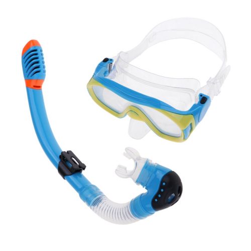  Baoblaze Kinder Schnorchel Set Jungen Maedchen Schnorchelset Tauchset Taucherbrille mit Schnorchel Zum Tauchen Schnorcheln Schwimmen