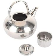 Baoblaze Edelstahl Teekrug Leicht Teekanne mit Sieb wiederverwendbar Wasserkocher - 1,5 L