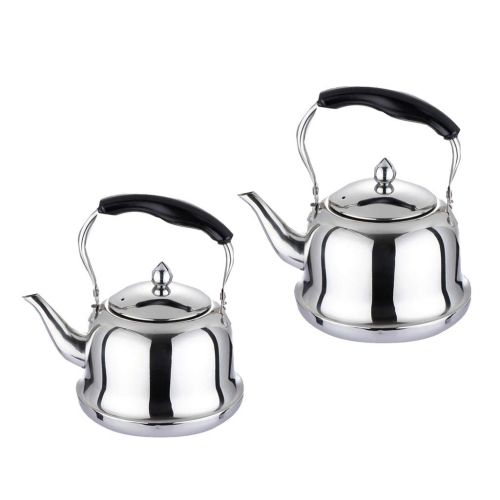  Baoblaze Edelstahl Wasserkessel Teekessel Wasserkocher Pfeifkessel mit Tee Sieb zum Kochen, Kaffee, Milch und Tee - 1,5 L