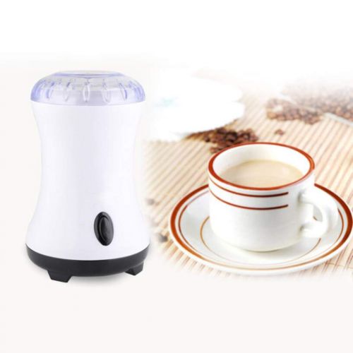  Baoblaze 180W Elektrische Kaffeemuehle fuer Kaffeebohnen mit EU Stecker, weiss