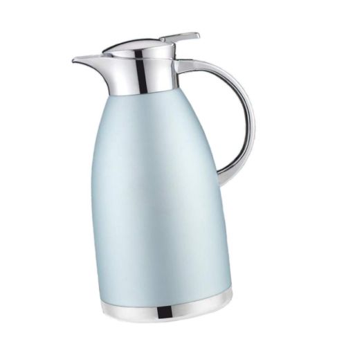  Baoblaze Thermoskanne 1.8L / 2.3L doppelwandig Isolierkanne Kaffeekanne aus Edelstahl - Blau1.8L