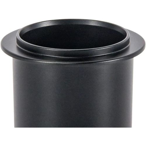  Baoblaze Aluminum Alloy Coffee Dosing Cup Sniffing Mug Powder Feeder Coffee Distributor for Espresso Machine for Portafilter Coffee Tamper DIY Tools - 51mm Black