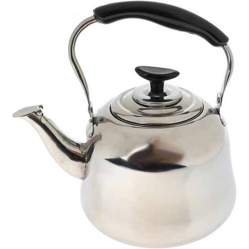  Baoblaze Outdoor Whistling Kettle Stainless Steel Camping Kitchen Tea Coffee Sturdy Water Pot 1L/ 2L/ 3L/ 4L
