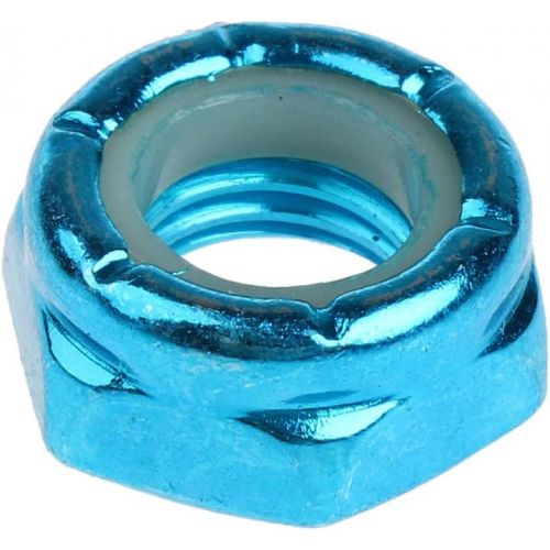  Baoblaze 8pcs Carbon Steel Axle Nuts for Skateboard Longboard Trucks Men & Women Skateboarding - Blue