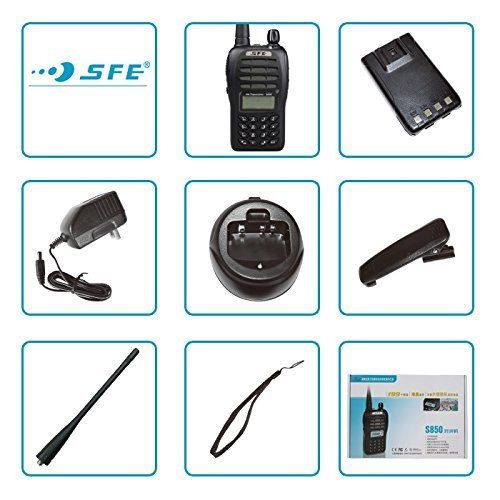  Baofeng HANWEI SFE UHF Handheld Radio UHF Ham Radio UHF Walkie Talkie UHF Two Way Radio S850 5 Watts UHF: 400-470MHz Color Black