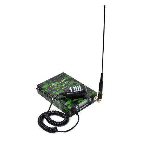  Baofeng HYS Mobile Transceiver Dual Band Military Camouflage Mobile Radio VHF/UHF 25W Two Way Amateur Radio (A Complete Set of)