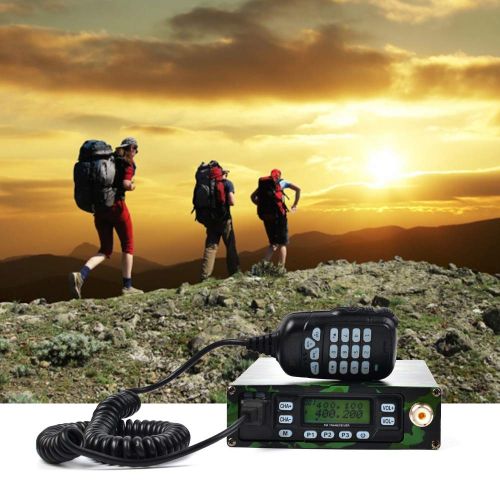  Baofeng HYS Mobile Transceiver Dual Band Military Camouflage Mobile Radio VHF/UHF 25W Two Way Amateur Radio (A Complete Set of)