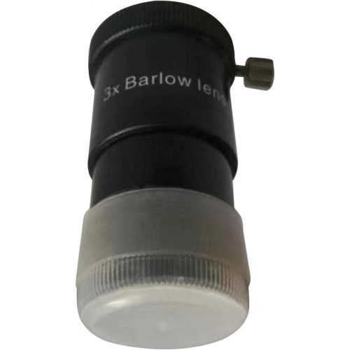  Baosity 3X Barlow Lens for Celestron 102ED 130EQ CGX Telescope Eyepiece 1.25 / 31.7mm Interface & Phone Telescope Mount Adapter Spring-Loaded Design