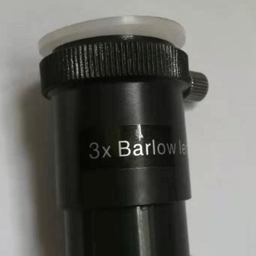  Baosity 3X Barlow Lens for Celestron 102ED 130EQ CGX Telescope Eyepiece 1.25 / 31.7mm Interface & Phone Telescope Mount Adapter Spring-Loaded Design