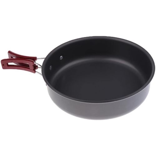  Baosity Portable Outdoor Camping Frying Pan Cookware for Outdoor Cooking Hiking Home