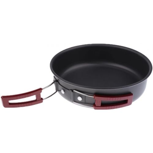  Baosity Portable Outdoor Camping Frying Pan Cookware for Outdoor Cooking Hiking Home