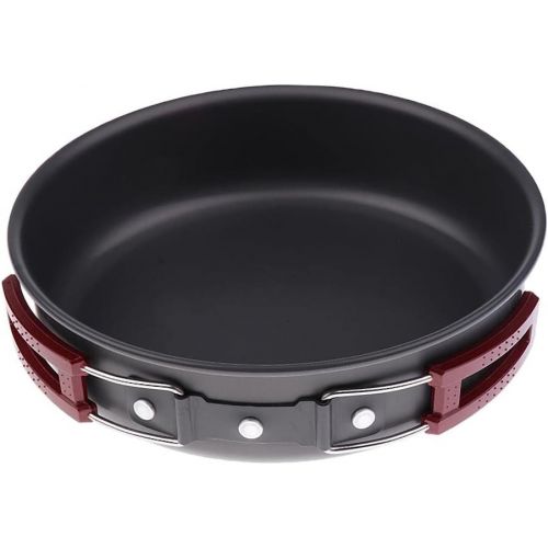  Baosity Portable Outdoor Camping Frying Pan Cookware for Outdoor Cooking Hiking Home