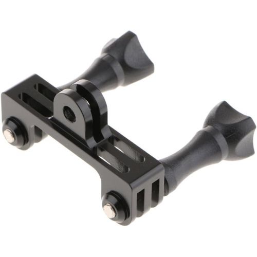  Baosity Double Bracket Mount for LED Video Light & GoPro SJCAM Xiaomi Action Cameras