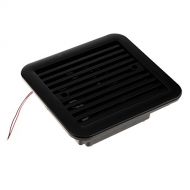 Baosity Universal 12V RV Trailer Caravan Side Air Vent with Blade Cooling Fan - Black