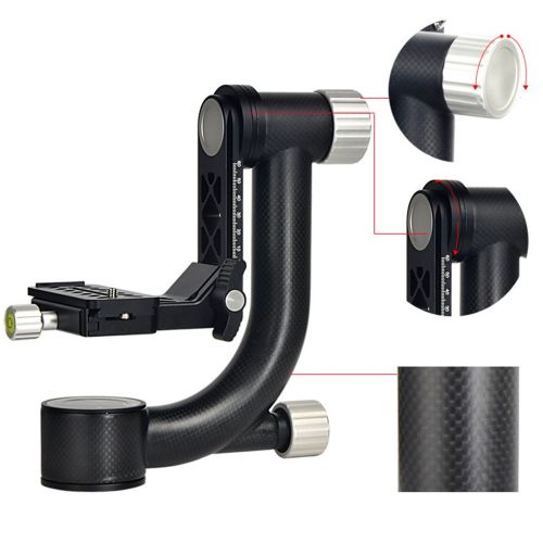  Baosity Gimbal Tripod Head Camera Mount Tray Adjustable Lens Platform Calibrated Scale 360 Rotation 14 38 Screw Hole