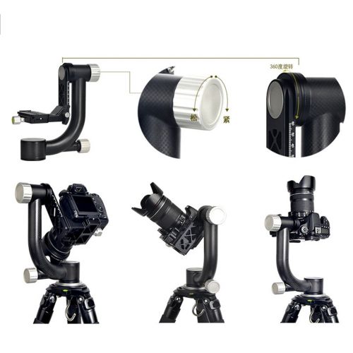  Baosity Gimbal Tripod Head Camera Mount Tray Adjustable Lens Platform Calibrated Scale 360 Rotation 14 38 Screw Hole