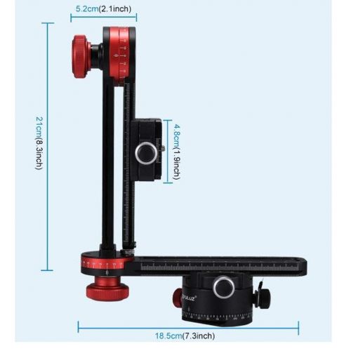  Baosity 360 Degree Swivel Panoramic Gimbal Rail Slider & L Bracket Photo Video Kit for Camera Camcorder Universal
