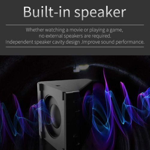  Baosity Mini Portable LED Projector 1080P Multimedia Home Cinema Theater USB TF AV LED Beamer Projector for Home