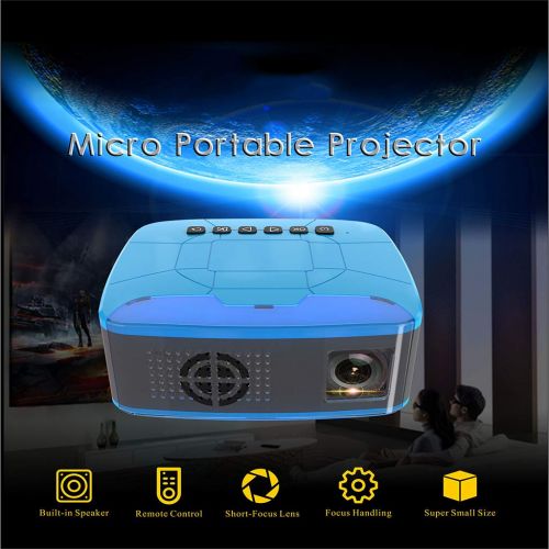  Baosity Mini Portable LED Projector 1080P Multimedia Home Cinema Theater USB TF AV LED Beamer Projector for Home