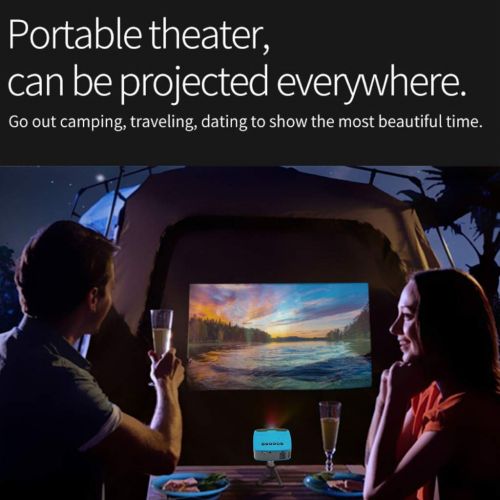  Baosity Mini Portable LED Projector 1080P Multimedia Home Cinema Theater USB TF AV LED Beamer Projector for Home