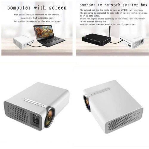  Baosity Mini Projector for Smart Phone Projector Full HD 19201080p with USB VGA AV Home Theater Movie Beamer Proyector