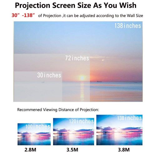  Baosity Mini Projector for Smart Phone Projector Full HD 19201080p with USB VGA AV Home Theater Movie Beamer Proyector