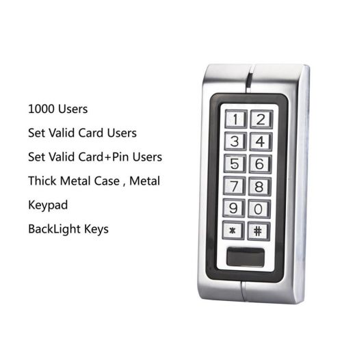  Baosity Security Metal Waterproof Keypad Access Control System Surface Mounted New