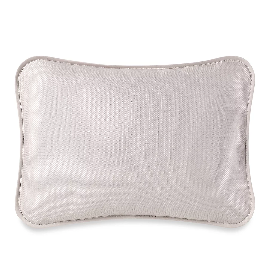 Barbara Barry Moondrops Pique Oblong Throw Pillow in Dove