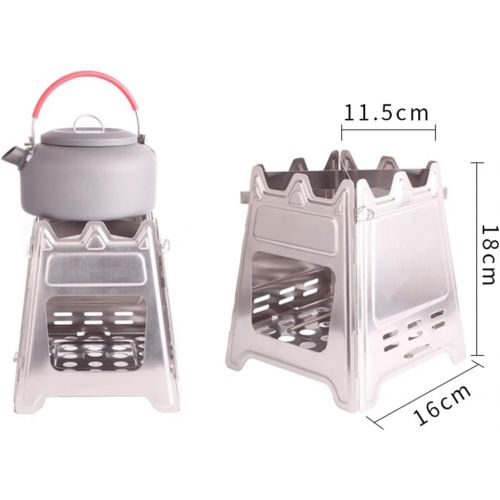  Barbecue grill Outdoor Wood Stove, Charcoal Stove, Portable Thickening Heating Stove, Stainless Steel Folding Stove, Fishing Stove, Small Stove