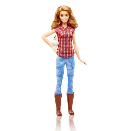 바비 Barbie Careers Farmer Doll with Chicken