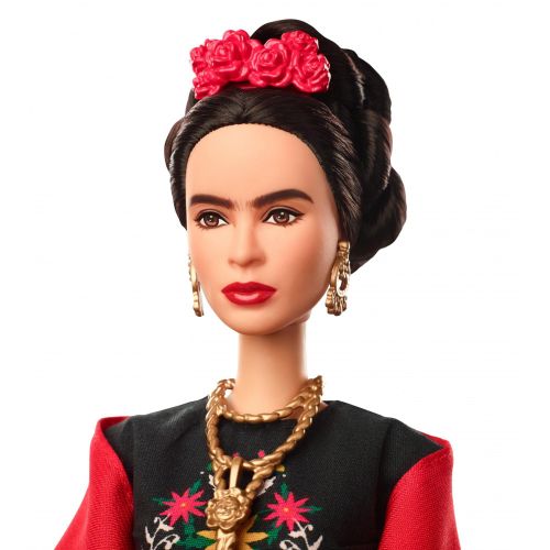 바비 Barbie Inspiring Women Series Frida Kahlo Doll, Iconic Fringe Shawl