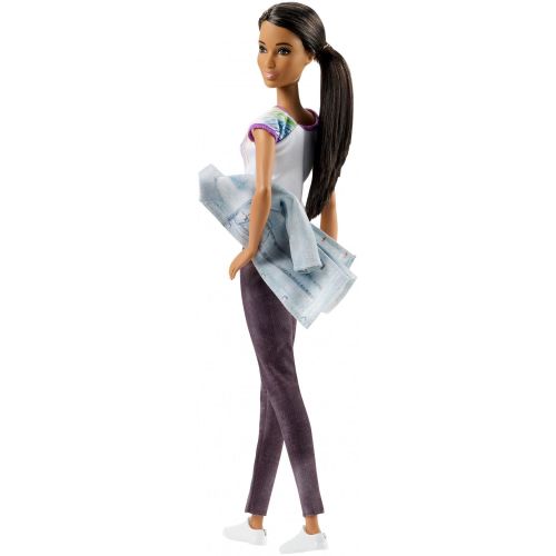 바비 Barbie Career Robotics Engineer Doll, Brunette, with Laptop & Robot