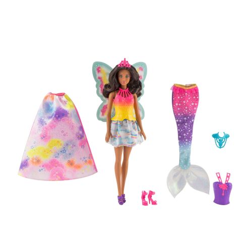 바비 Barbie Dreamtopia Barbie Doll with 3 Fairytale Costumes