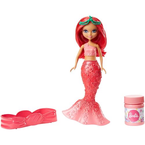 바비 Barbie Dreamtopia Bubbles N Fun Red Mermaid Doll