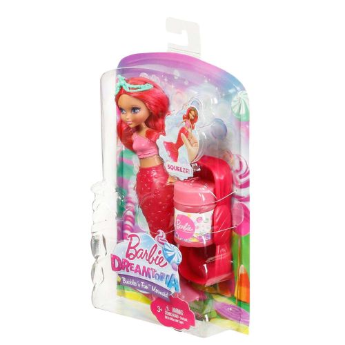 바비 Barbie Dreamtopia Bubbles N Fun Red Mermaid Doll