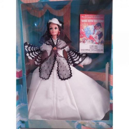 바비 Barbie barbie? doll as scarlett ohara (black and white dress)