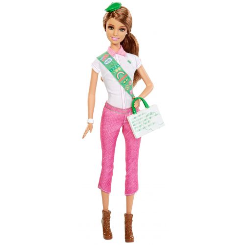 바비 Barbie Loves Girl Scouts, Brunette Doll