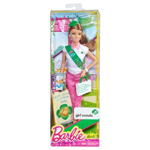 바비 Barbie Loves Girl Scouts, Brunette Doll