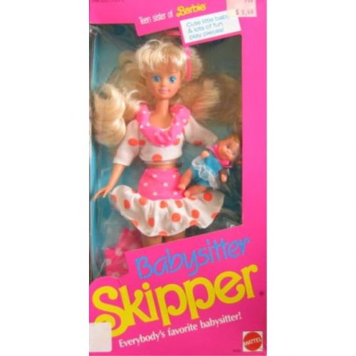 바비 Barbie Babysitter SKIPPER Doll (1990)