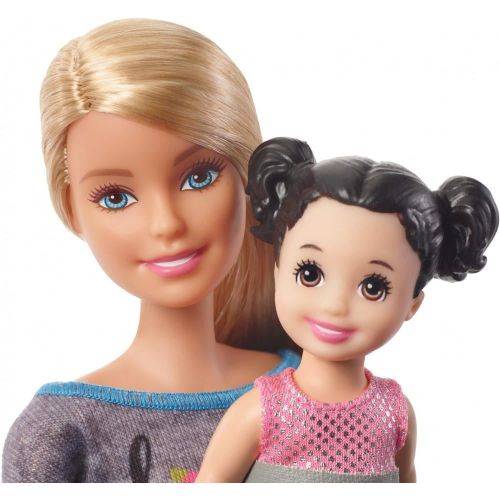 바비 Barbie Ice-Skating Coach & Student Doll with Turning Mechanism