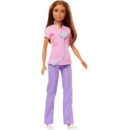 Barbie Professional Doctor Fashion Doll with Pink Top & Purple Pants, White Shoes & Stethoscope Accessory