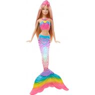 Barbie Dreamtopia Doll, Rainbow Lights Mermaid with Glimmering Light-Up Rainbow Tail, Tiara and Blonde Hair
