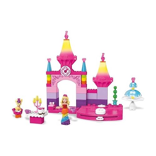 바비 Mega Bloks Barbie Rainbow Princess Castle