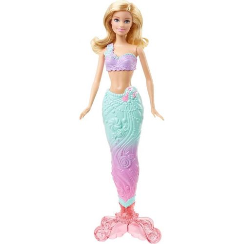 바비 Barbie Fairytale Doll, Dress-Up Set with Candy-Inspired Barbie Clothes and Accessories like Fairy Wings and Mermaid Tail