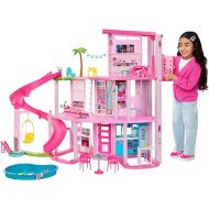 Barbie DreamHouse, Doll House Playset with 75+ Pieces Including Toy Furniture & 3-Story Pool Slide, Pet Elevator & Puppy Play Areas