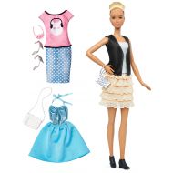 Barbie Fashionistas & Fashions Leather & Ruffles Doll, Tall Blonde