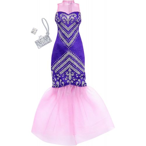 바비 Barbie Complete Looks Purple Mermaid Gown Fashion Pack